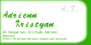 adrienn kristyan business card